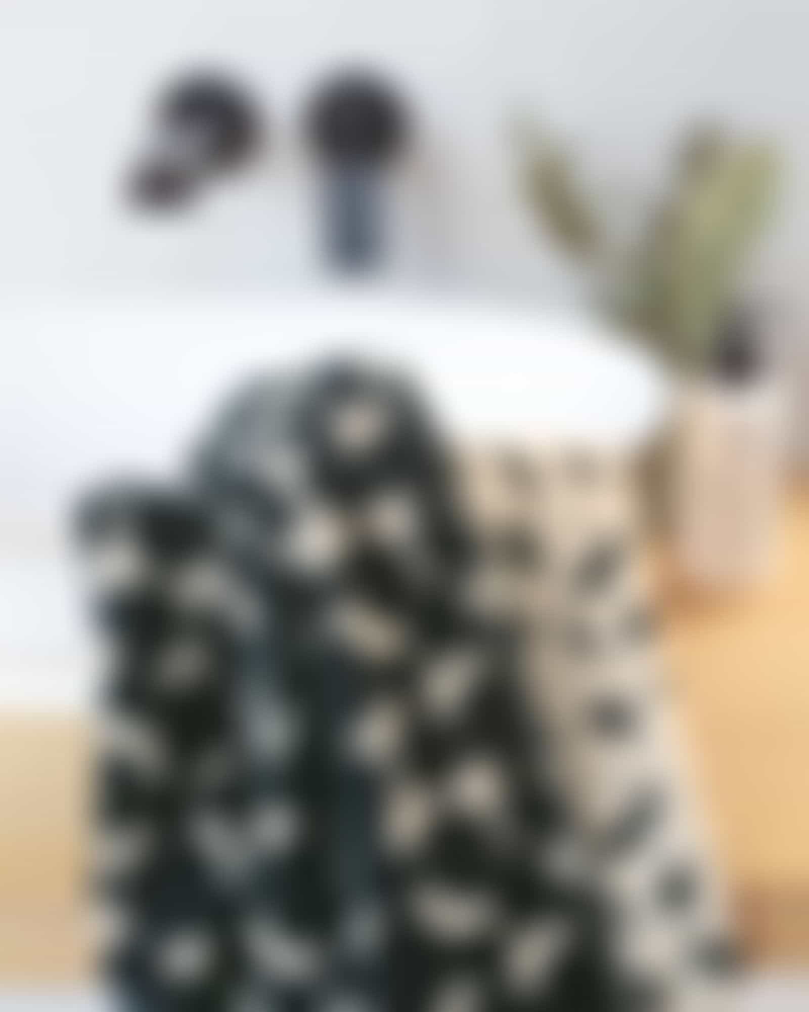 Cawö Handtücher Loft Pebbles 6224 - Farbe: schwarz - 39 - Gästetuch 30x50 cm Detailbild 1