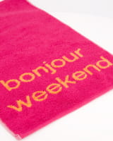 Cawö Gästetücher Postcard Towels Edition 100 - Farbe: bonjour weekend - 05 - 30x50 cm