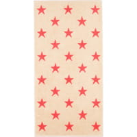 Cawö Handtücher NEW STARS Sterne groß 6260 - Farbe: beige/pink - 32 - Duschtuch 70x140 cm
