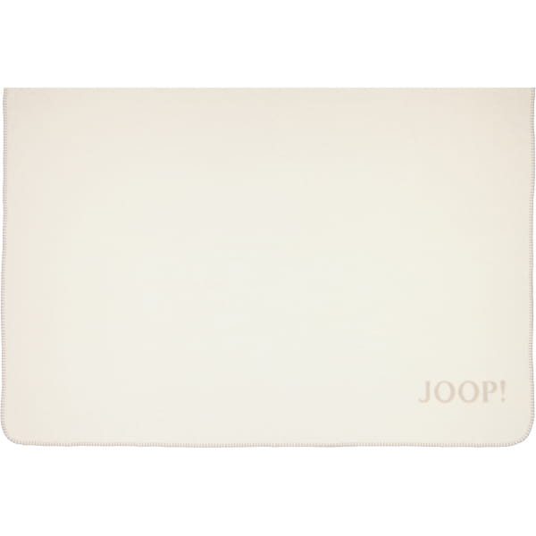 JOOP! Wohndecke Uni-Doubleface - Größe: 150x200 cm - Farbe: Ecru-Feder