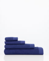 Rhomtuft - Handtücher Baronesse - Farbe: kobalt - 84 - Seiflappen 30x30 cm