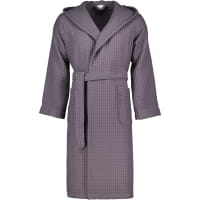 Möve - Kapuzenbademantel Piquée - Farbe: graphite - 842 (2-7650/0175)