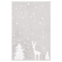 Cawö Handtücher WINTER EDITION Rudi im Schnee 6271 - Farbe: platin/weiß - 76