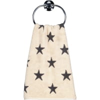Cawö Handtücher NEW STARS Sterne groß 6260 - Farbe: beige/basalt - 37 - Duschtuch 70x140 cm
