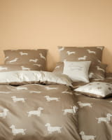 elegante Bettwäsche WE LOVE DOGS Dogs 24540 - Farbe: Natur-Beige - 7