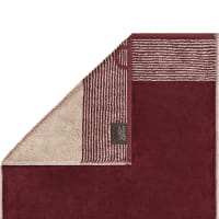 Cawö Handtücher Luxury Home Two-Tone 590 - Farbe: bordeaux - 23 - Seiflappen 30x30 cm
