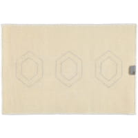 Rhomtuft RHOMY - Badteppich Elegance 259 - Farbe: weiß/silberlurex - 151 - 60x90 cm