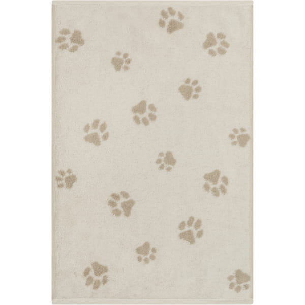 Cawö Handtücher We love Dogs Paws 6247 - Farbe: Natur-Beige - 33 - Gästetuc günstig online kaufen