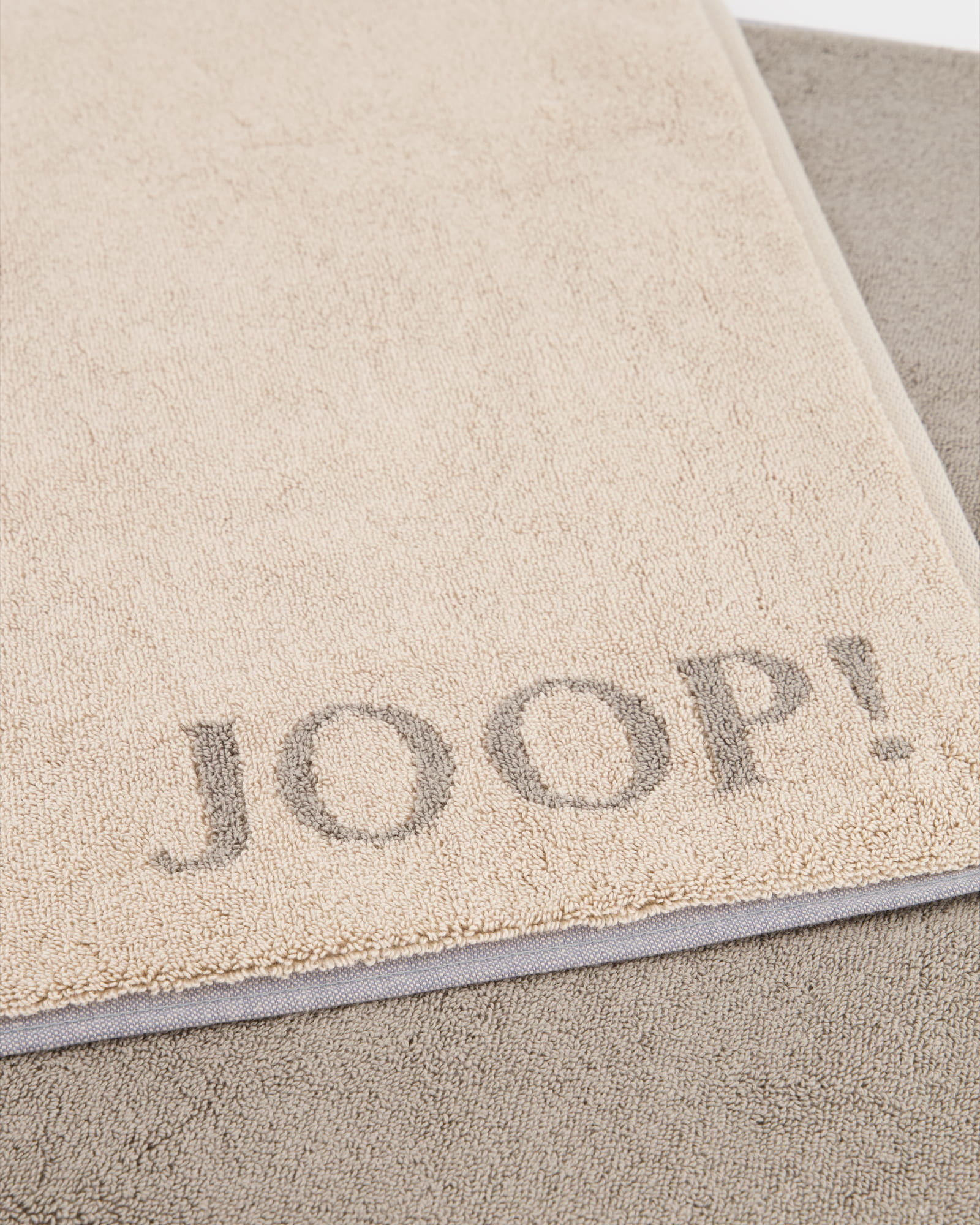 JOOP! Classic - Doubleface Badematte 1600 - 50x80 cm - Farbe: Sand/Graphit - 37 Detailbild 2