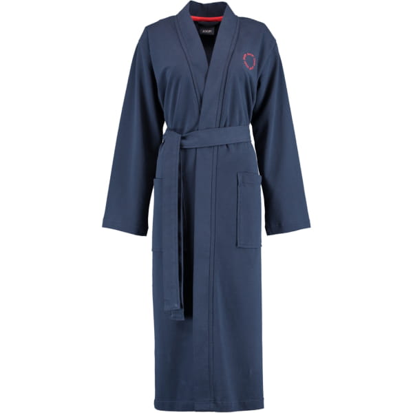 JOOP Damen Bademantel Kimono Pique - 1654 - Farbe: marine - 12 XS