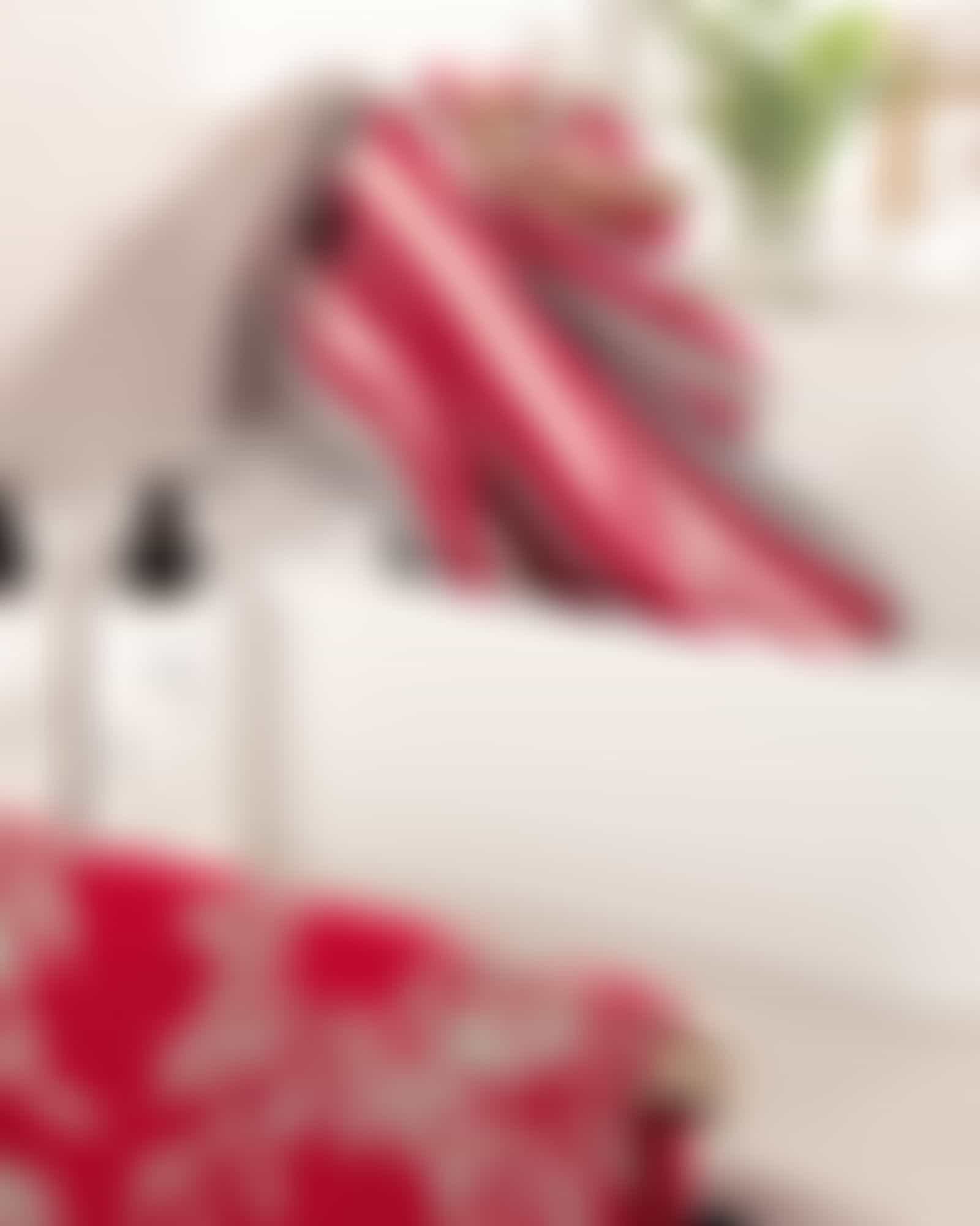 Cawö Handtücher Luxury Home Two-Tone Edition Floral 638 - Farbe: bordeaux - 22 Detailbild 1