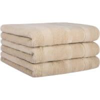 Cawö Handtücher Noblesse2 Uni 1002 - Farbe: beige - 370 - Seiflappen 30x30 cm