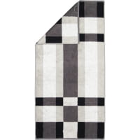 Cawö Handtücher Delight Karo 6219 - Farbe: platin - 77 - Handtuch 50x100 cm