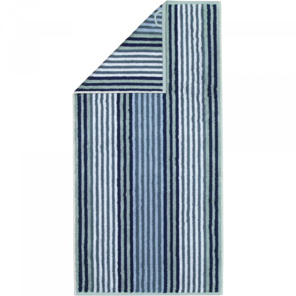Cawö Handtücher Delight Streifen 6218 - Farbe: fjord - 44 Waschhandschuh 16x22 cm