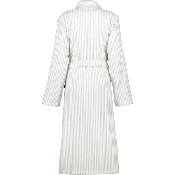 Cawö - Damen Bademantel Schalkragen 3423 - Farbe: weiss/silber - 76 - S