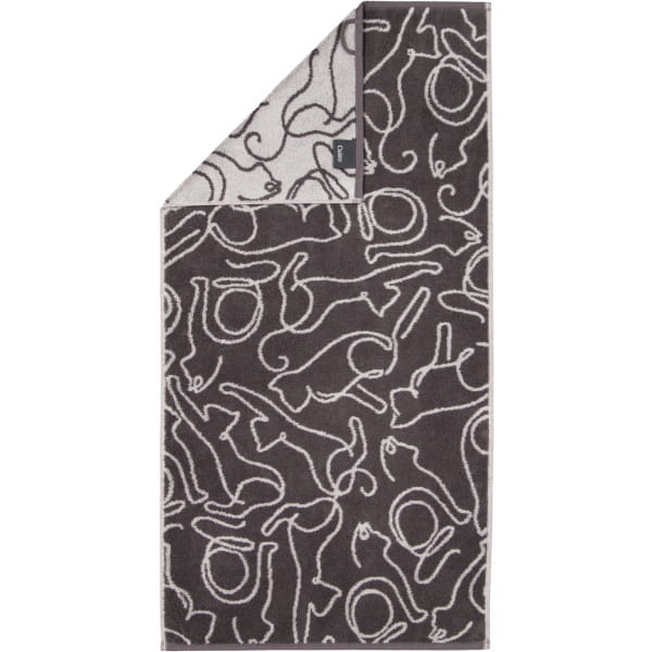 Cawö Handtücher CUTE CATS EDITION Cats 6264 - Farbe: basalt/platin - 77 - H günstig online kaufen