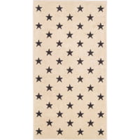 Cawö Handtücher NEW STARS Sterne groß 6260 - Farbe: beige/basalt - 37 - Duschtuch 70x140 cm