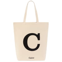 Cawö Shopper C 55705 - Farbe: natur/schwarz - 39 - 45x50 cm