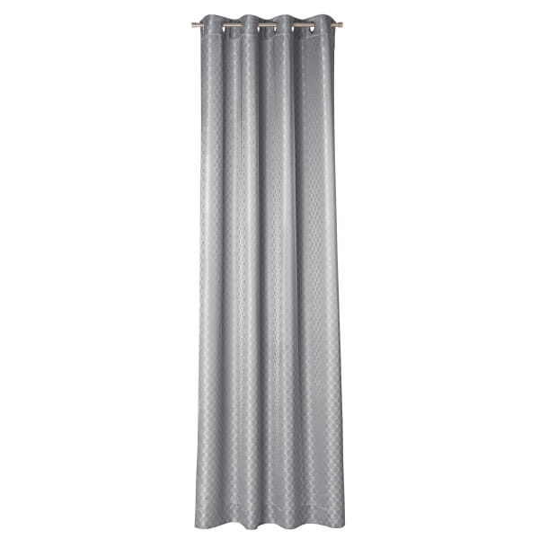 JOOP! Vorhang Gardine Allover mit Ösen - Farbe: Silber - 011 - 140x250 cm