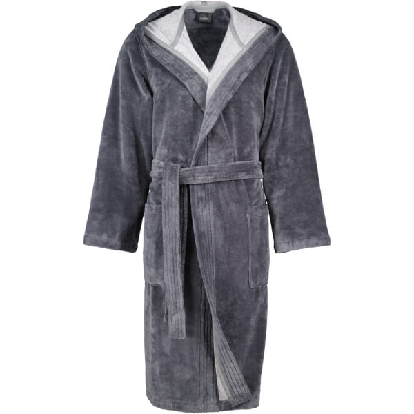 Cawö Home Herren Bademantel Kapuze 801 - Farbe: anthrazit - 71 - XL