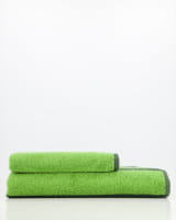Möve Handtücher Superwuschel Blockstreifen - Farbe: cypress/peridot - 062