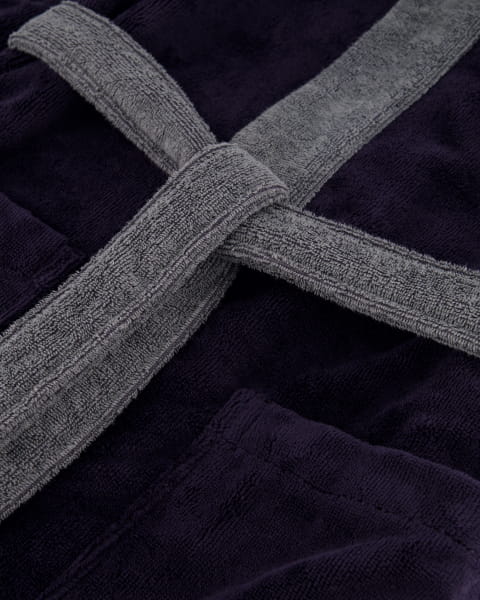 Vossen Bademantel unisex Poppy - Farbe: anthrazit - 013 (161914) - XL