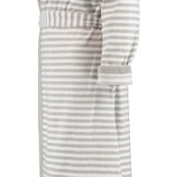 Esprit Damen Bademantel Striped Hoody Kapuze - Farbe: stone - 005