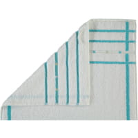 Vossen Quadrati - Farbe: weiß/light azure - 063 Seiflappen 30x30 cm