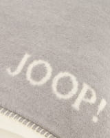 JOOP! Kissenhülle Melange-Doubleface - Größe: 50x50 cm - Farbe: Silber-Natur