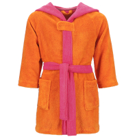 Vossen Bademäntel Kinder Kapuze Bixie - Farbe: electric orange/prim rose - 0006