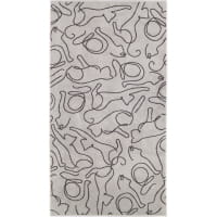 Cawö Handtücher CUTE CATS EDITION Cats 6264 - Farbe: platin/basalt - 70 - Handtuch 50x100 cm