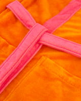 Vossen Bademäntel unisex Kapuze Poppy - Farbe: electric orange/prim rose - 0033
