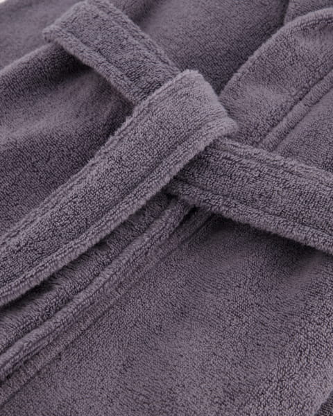 Villeroy & Boch Herren Bademantel Kapuze 2523 - Farbe: shadow-grey - 77 - XL