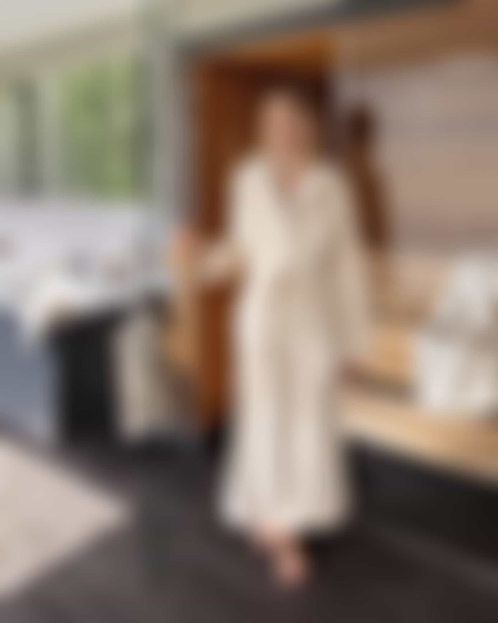 Möve Bademantel Kapuze Wellness (extralang) - Farbe: natur - 869 Detailbild 2