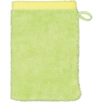 Cawö Handtücher Lifestyle Splash 7071 - Farbe: pistazie/lemon - 45 - Waschhandschuh 16x22 cm