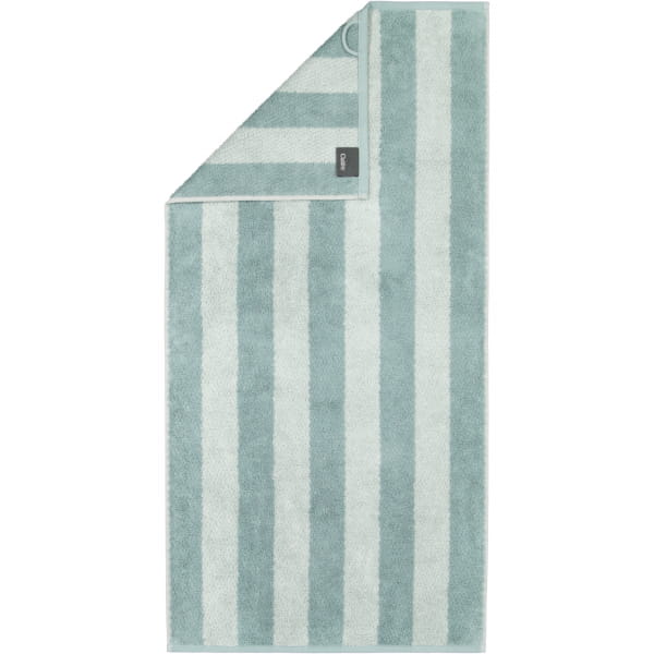 Cawö Handtücher Grade Streifen 4012 - Farbe: eukalyptus - 44 - Handtuch 50x100 cm