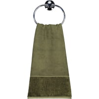 Möve Handtücher Bamboo luxe - Farbe: olive - 670 - Seiflappen 30x30 cm