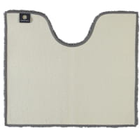 Rhomtuft - Badteppiche Square - Farbe: kiesel - 85 Toilettenvorlage mit Ausschnitt 55x60 cm