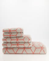 Villeroy &amp; Boch Coordinates Carré Colors 2559 - Farbe: french linen/coral - 72 - Handtuch 50x100 cm