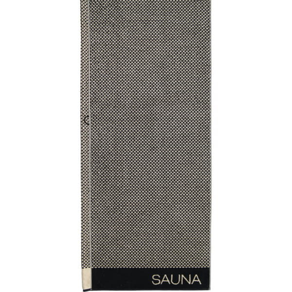 Cawö Saunatuch Natural Allover 6220 80x200 cm - Farbe: natur-schwarz - 39