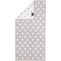 Cawö Handtücher NEW STARS Sterne klein 6261 - Farbe: platin/weiß - 76 - Duschtuch 70x140 cm