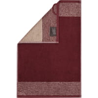 Cawö Handtücher Luxury Home Two-Tone 590 - Farbe: bordeaux - 23 - Seiflappen 30x30 cm