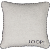 JOOP! Kissenhülle Uni-Doubleface - Größe: 50x50 cm - Farbe: Ash-Anthrazit