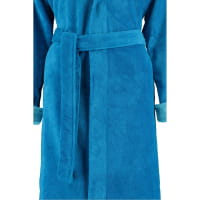 Esprit Damen Bademantel Cosy Kapuze - Farbe: turquoise - 002