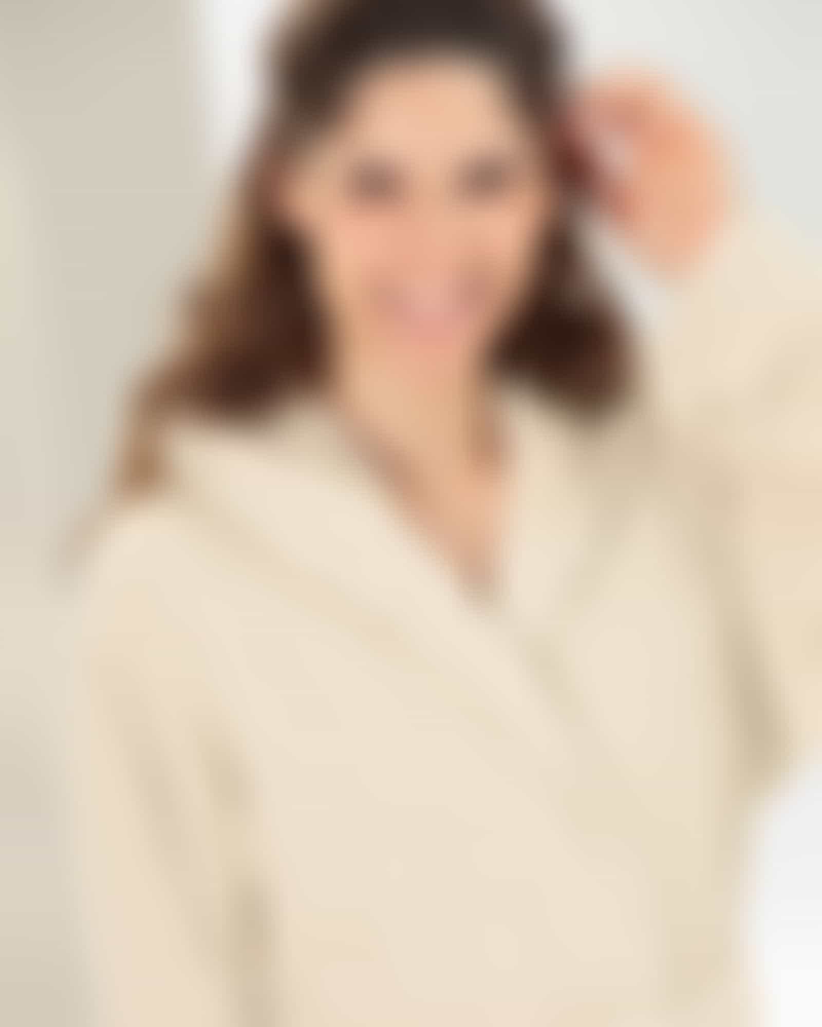 Cawö Bademäntel Damen Kapuze SAUNA Cotton & Hemp 846 - Farbe: natur - 33 Detailbild 3