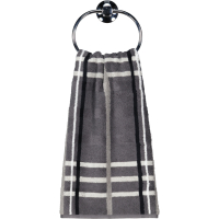 Cawö Handtücher Noblesse Check 1089 - Farbe: anthrazit - 77 - Handtuch 50x100 cm