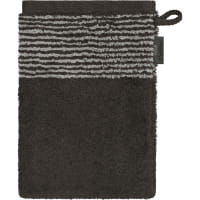 Cawö Handtücher Luxury Home Two-Tone 590 - Farbe: basalt - 73 - Seiflappen 30x30 cm