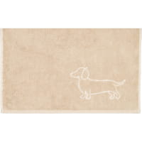 Cawö Handtücher We love Dogs Companion 6248 - Farbe: Natur-Beige - 33 - Gästetuch 30x50 cm