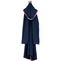 Cawö Damen Bademantel Sea Salt Sand 3101 Kapuze kurz RV - Farbe: navy - 133 - XS