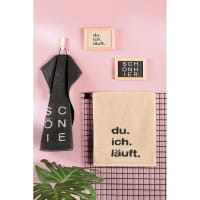 Cawö Gästetücher Postcard Towels Edition 100 - Farbe: du.ich.läuft - 13 - 30x50 cm
